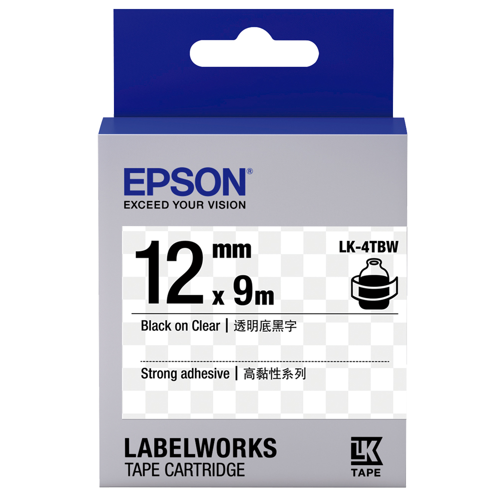【EPSON】標籤帶 透明底黑字/36mm(LK-7TBN) 歷史價格詳細信息