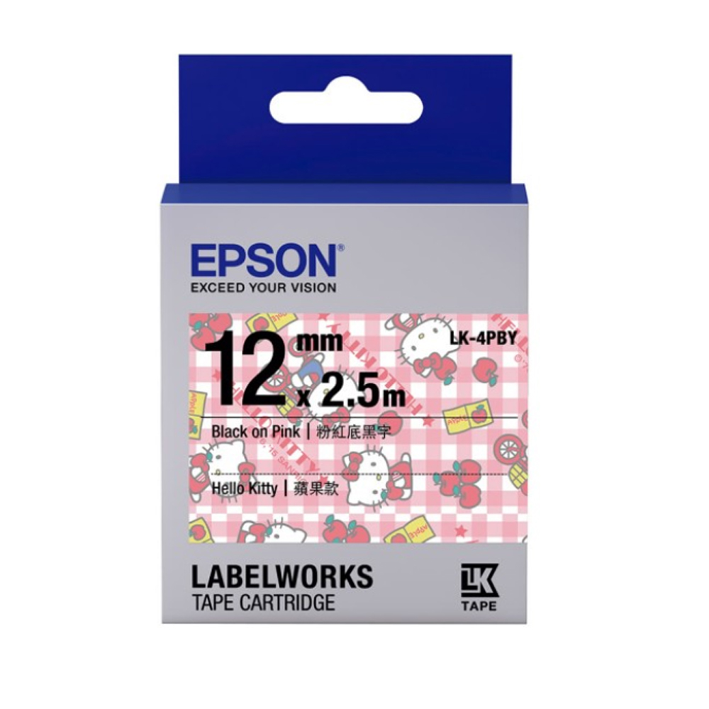 【EPSON】標籤帶 粉漾綾格底黑字/12mm(LK-4CBY) 歷史價格詳細信息