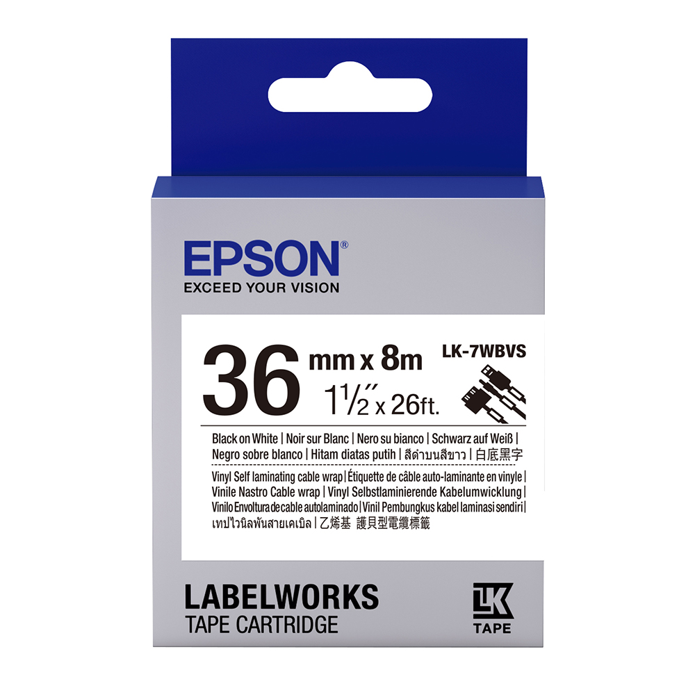 【EPSON】標籤帶 白底黑字/36mm(LK-7WBN) 歷史價格詳細信息