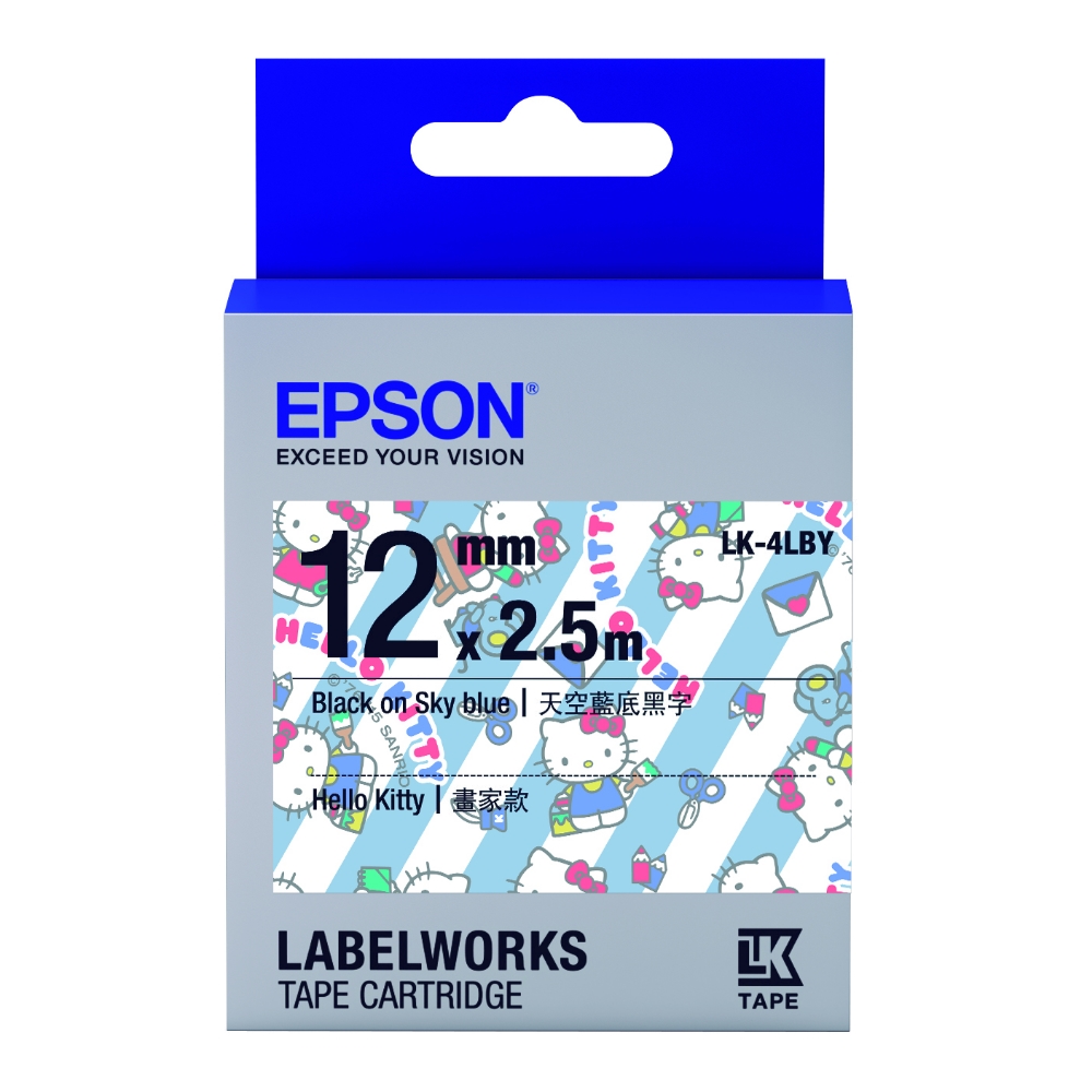【EPSON】標籤帶 藍白格紋底灰自/12mm(LK-4CAY) 歷史價格詳細信息