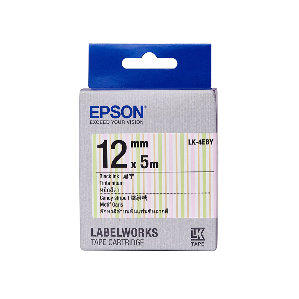【EPSON】標籤帶 花紋系列 歡樂兔底黑字/12mm(LK-4HBY) 歷史價格詳細信息