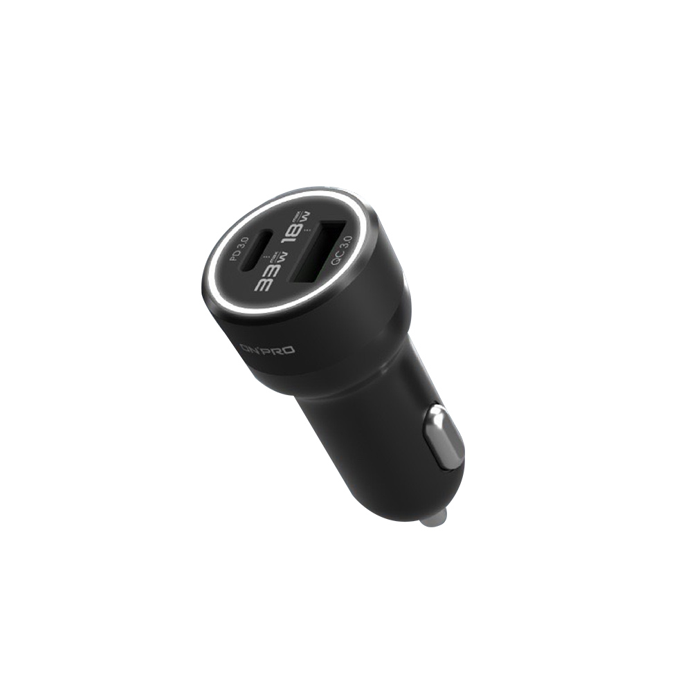 ONPRO GT-P51AC-BK 雙模式快充PD+QC3.0 51W急速車用充電器 歷史價格詳細信息