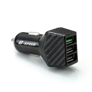 G-SPEED XR-06 碳纖紋 6A 二孔插座  3USB QC3.0 車充【麗車坊00671】 歷史價格詳細信息