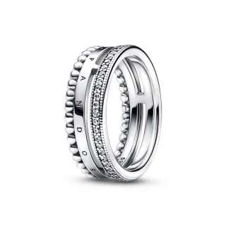 【Pandora 官方直營】Pandora Signature 雙色密鑲寶石同心圓手鏈-絕版品 歷史價格詳細信息