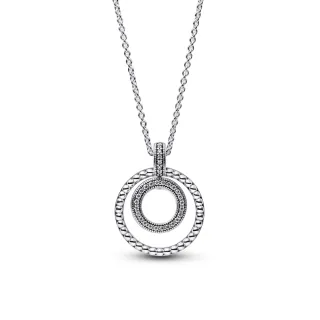 【Pandora 官方直營】Pandora Signature 雙色密鑲寶石同心圓手鏈-絕版品 歷史價格詳細信息
