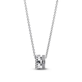 【Pandora 官方直營】Pandora Signature 雙色密鑲寶石同心圓手鏈-絕版品 歷史價格詳細信息