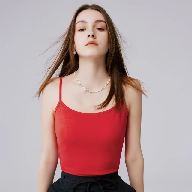 細肩背心 雙層次單色小可愛 免穿內衣 上衣 女裝 羅紋｜32A 34D｜黑 / 白｜1827 歷史價格詳細信息