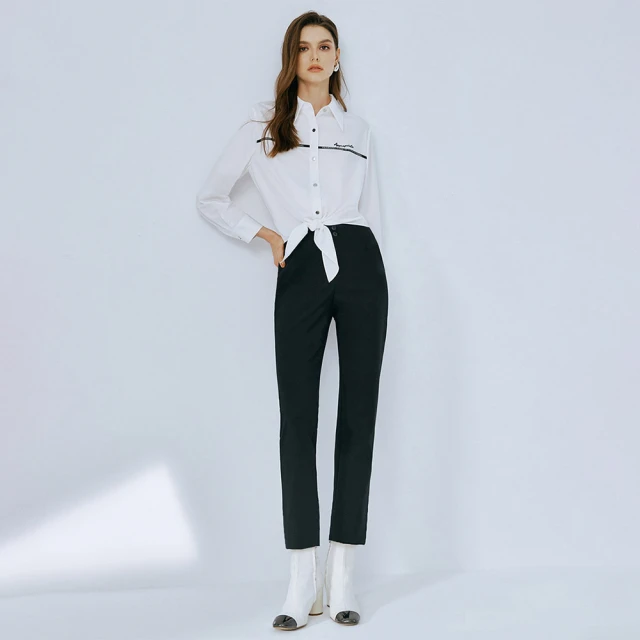 【MOMA】彈力牛仔高腰喇叭褲(白色) 歷史價格詳細信息