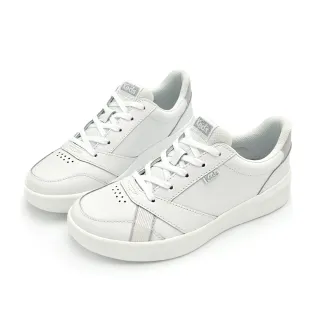 【Keds】THE PLATFORM 經典延伸厚底皮革休閒小白鞋-白(9231W133497) 歷史價格詳細信息