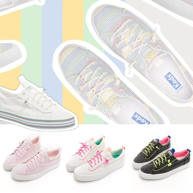 KEDS KICKBACK 免綁帶水洗感休閒鞋 灰粉 9231W123493 女鞋 歷史價格詳細信息