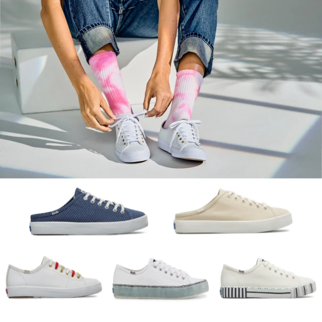KEDS KICKSTART 綁帶帆布休閒鞋 海軍藍 W130036 女鞋 歷史價格詳細信息