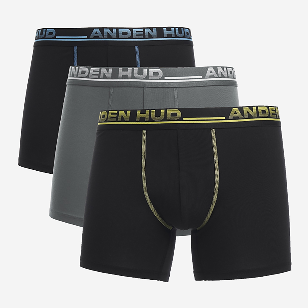 【Anden Hud】(男款三入組)低調奢華．短版腰帶四角內褲(靛藍/黑/英式灰) 台灣製 歷史價格詳細信息