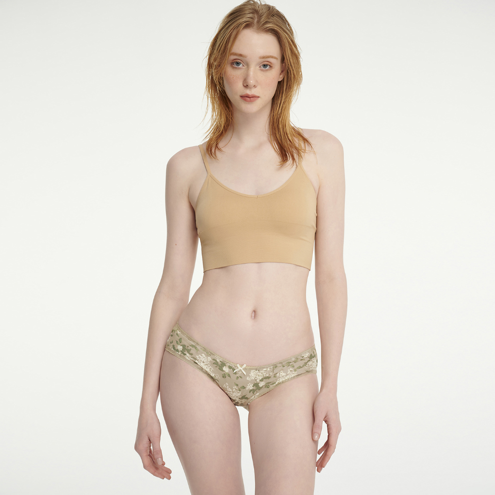 【Anden Hud】忘憂植物園．V蕾絲丁字褲 純棉台灣製(古董米-紅花翩翩) 歷史價格詳細信息