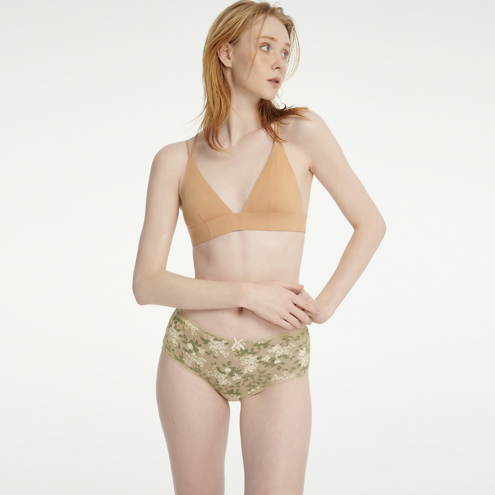 【Anden Hud】寧靜植物園．花邊高腰三角內褲 純棉台灣製(忘憂綠-茶壺) 歷史價格詳細信息