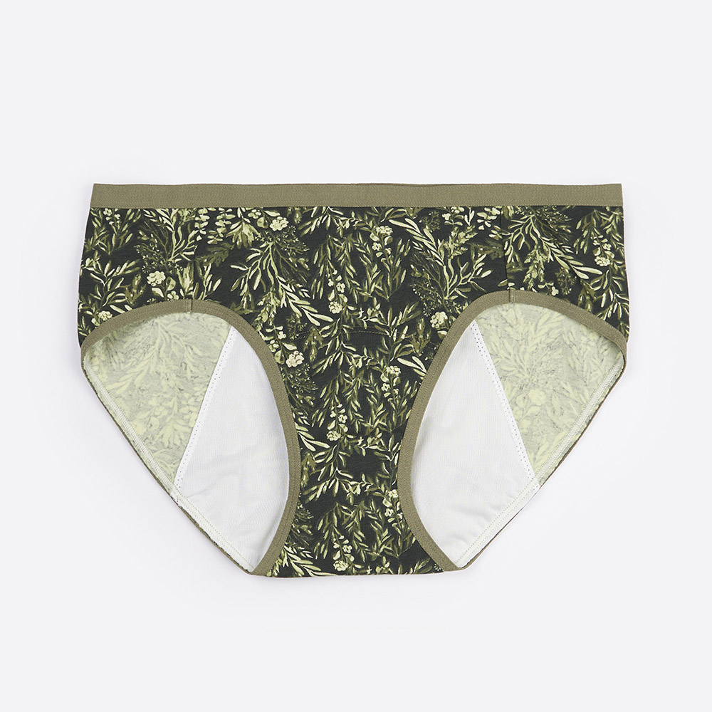 【Anden Hud】日光植物園．中腰生理褲 純棉台灣製(忘憂綠-花園緊帶) 歷史價格詳細信息