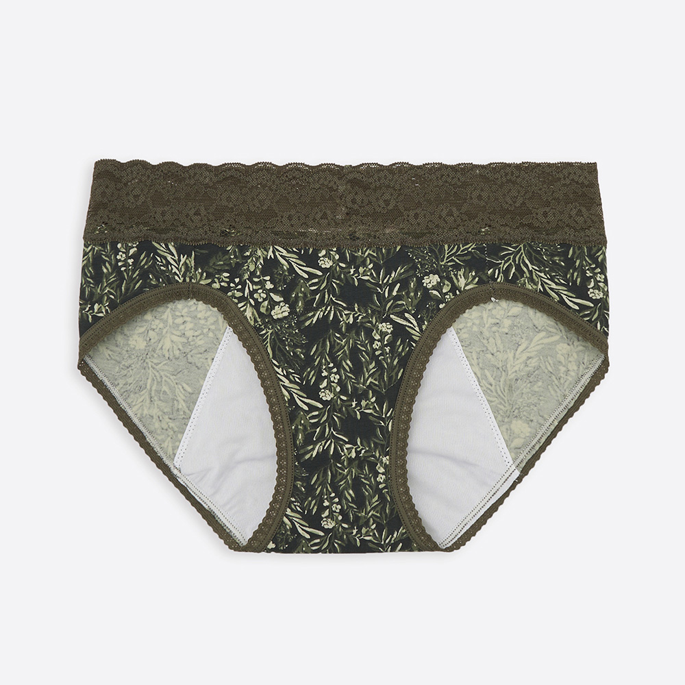 【Anden Hud】日光植物園．中腰生理褲 純棉台灣製(忘憂綠-花園緊帶) 歷史價格詳細信息