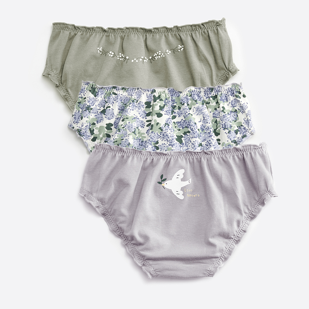 【Anden Hud】女童三入組_抗菌系列．抓皺花苞三角內褲(小星星) 純棉台灣製 歷史價格詳細信息