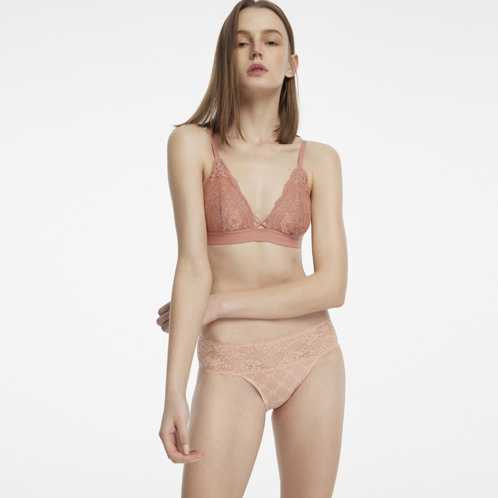 【Anden Hud】愛的語言．中腰三角內褲(蛋奶白-康乃馨) 歷史價格詳細信息