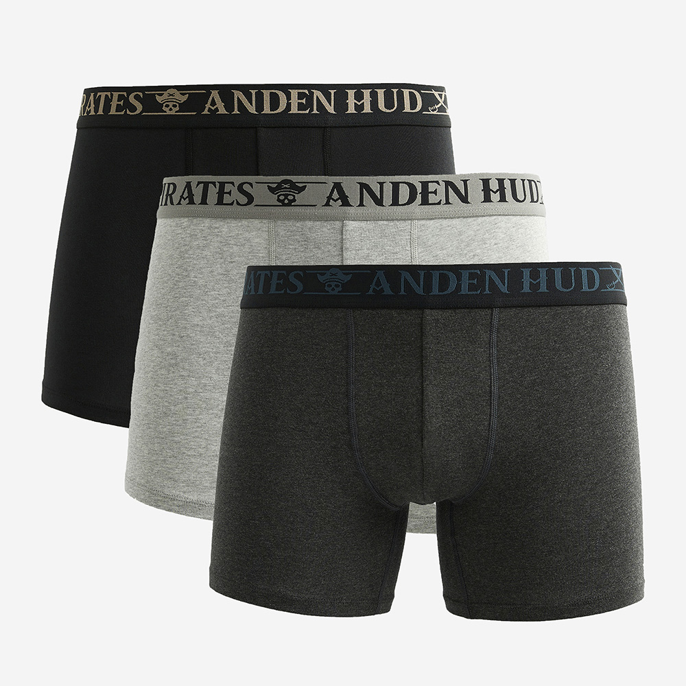 【Anden Hud】男款_神秘海域．純棉寬鬆四角內褲(軍團藍-灰黑緊帶) 純棉台灣製 歷史價格詳細信息