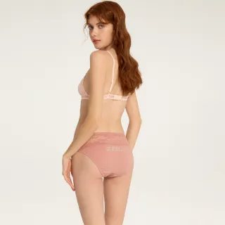 【Anden Hud】天氣心情．抓皺蕾絲中腰三角內褲(湖畔綠) 純棉台灣製 歷史價格詳細信息