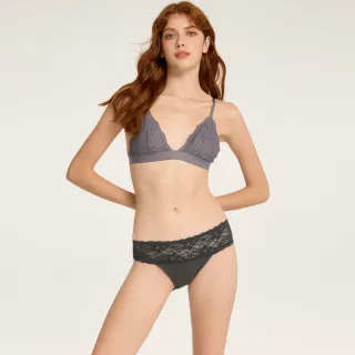 【Anden Hud】天氣心情．抓皺蕾絲中腰三角內褲(湖畔綠) 純棉台灣製 歷史價格詳細信息