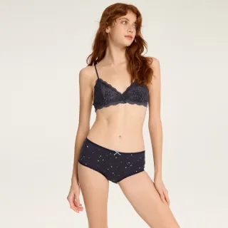 【Anden Hud】天氣心情．花邊高腰三角內褲(玫瑰粉-刺繡彩虹) 純棉台灣製 歷史價格詳細信息