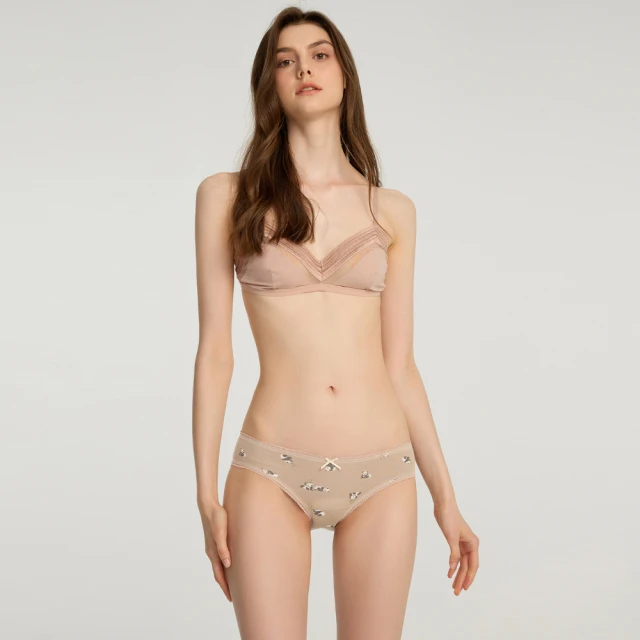 【Anden Hud】杏花村．花邊低腰三角內褲(深藍-大吉大利) 台灣製 歷史價格詳細信息