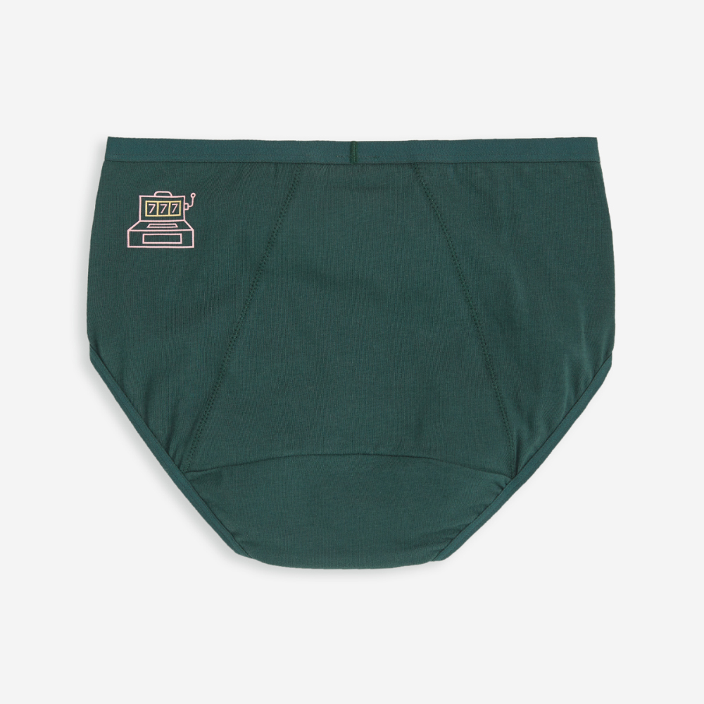 【Anden Hud】那年花開．低腰生理褲(酒紅-骰子) 歷史價格詳細信息