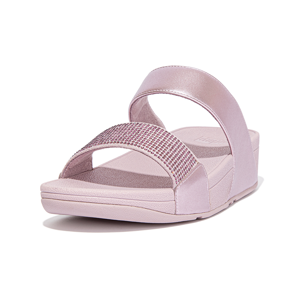【FitFlop】LULU CRYSTAL-BUCKLE LEATHER CROSS SLIDES 環形閃亮金屬扣飾交叉涼鞋-女(奶油色) 歷史價格詳細信息