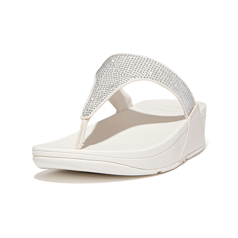 【FitFlop】LULU CRYSTAL-BUCKLE LEATHER CROSS SLIDES 環形閃亮金屬扣飾交叉涼鞋-女(奶油色) 歷史價格詳細信息