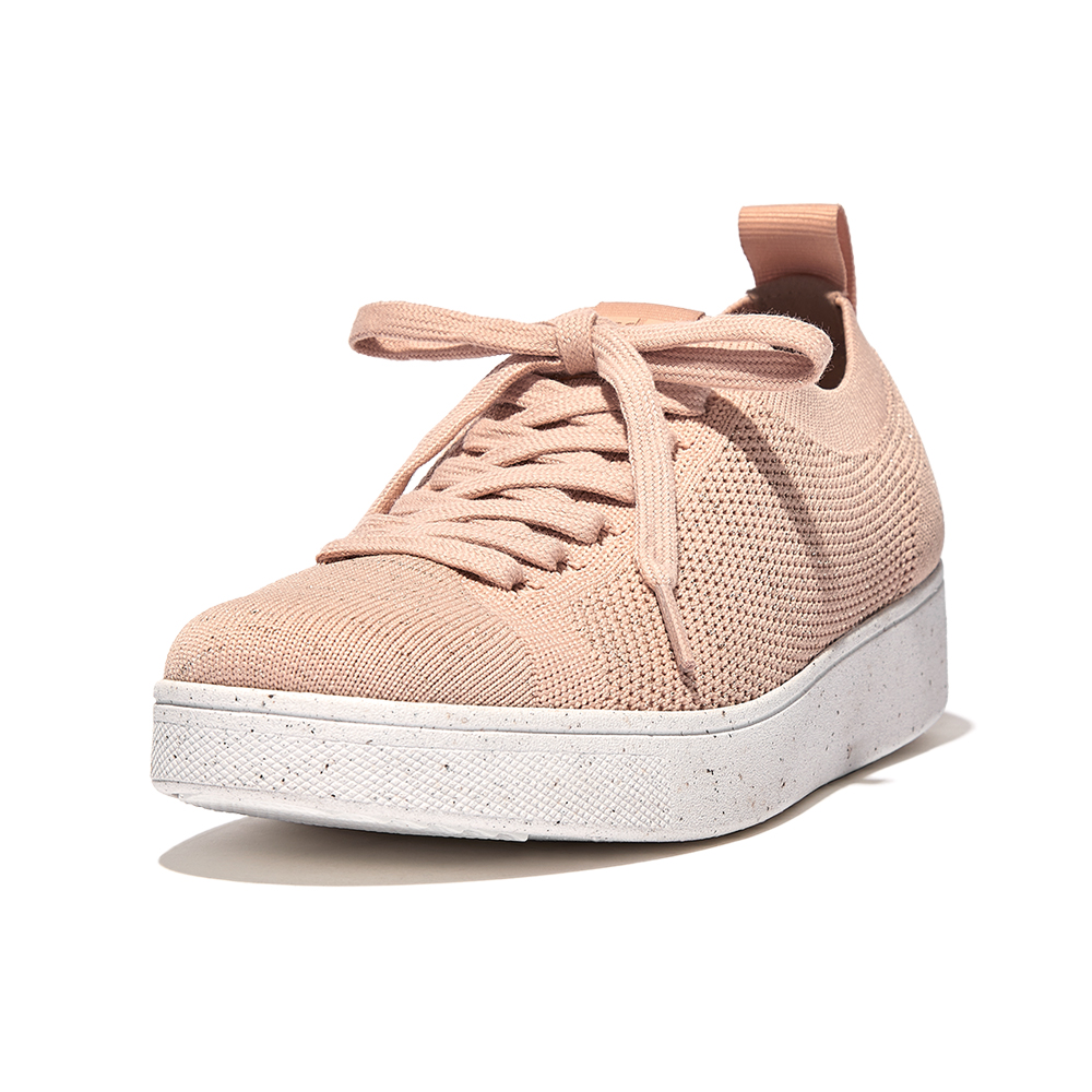 【FitFlop】RALLY e01 MULTI-KNIT TRAINERS 運動風繫帶休閒鞋-女(奶油色) 歷史價格詳細信息
