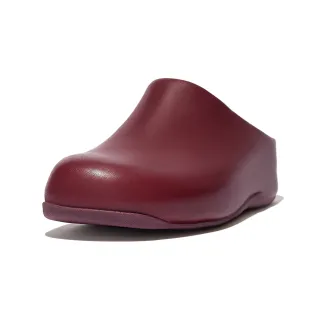 【FitFlop】SHUV TWO-BAR LEATHER SLIDES 簡約造型雙帶涼鞋-女(梅紅色) 歷史價格詳細信息