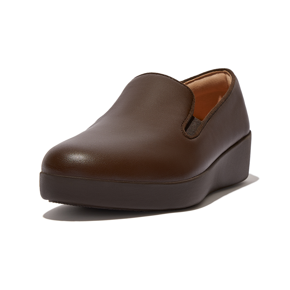 【FitFlop】SUPERSKATE PATENT CROC-PRINT LOAFERS 輕量休閒樂福鞋-女(米色) 歷史價格詳細信息