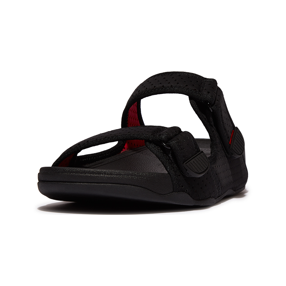 【FitFlop】GOGH MOC WATER-RESISTANT PERF BACK-STRAP SANDALS透氣淺水布後帶涼鞋-男(午夜藍/大溪地藍) 歷史價格詳細信息