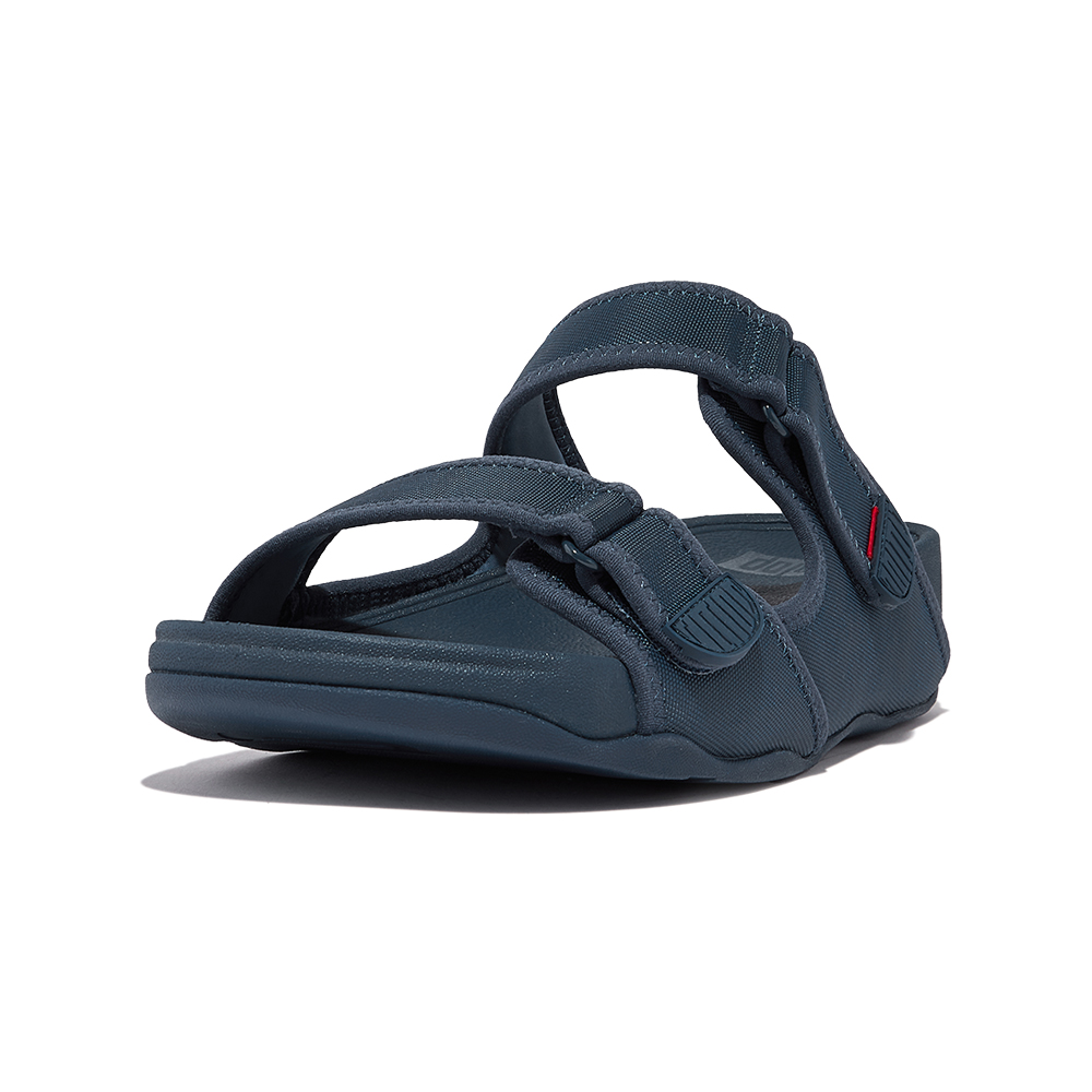 【FitFlop】GOGH MOC WATER-RESISTANT PERF BACK-STRAP SANDALS透氣淺水布後帶涼鞋-男(午夜藍/大溪地藍) 歷史價格詳細信息
