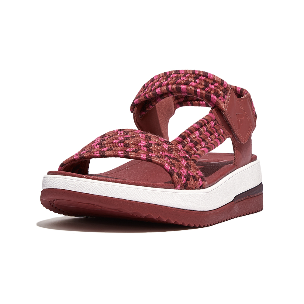 【FitFlop】SURFF ADJUSTABLE LEATHER BACK-STRAP SANDALS運動風可調式皮革後帶涼鞋-女(靓黑色) 歷史價格詳細信息