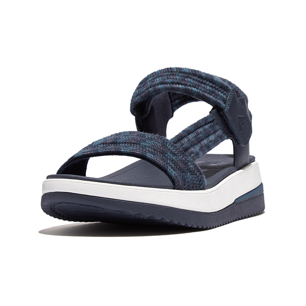 【FitFlop】SURFF ADJUSTABLE LEATHER BACK-STRAP SANDALS運動風可調式皮革後帶涼鞋-女(靓黑色) 歷史價格詳細信息