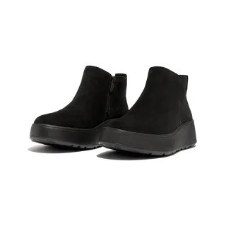 【FitFlop】F-MODE WATER-RESISTANT FLATFORM CHELSEA BOOTS異材質拼接厚底短靴(靓黑色) 歷史價格詳細信息