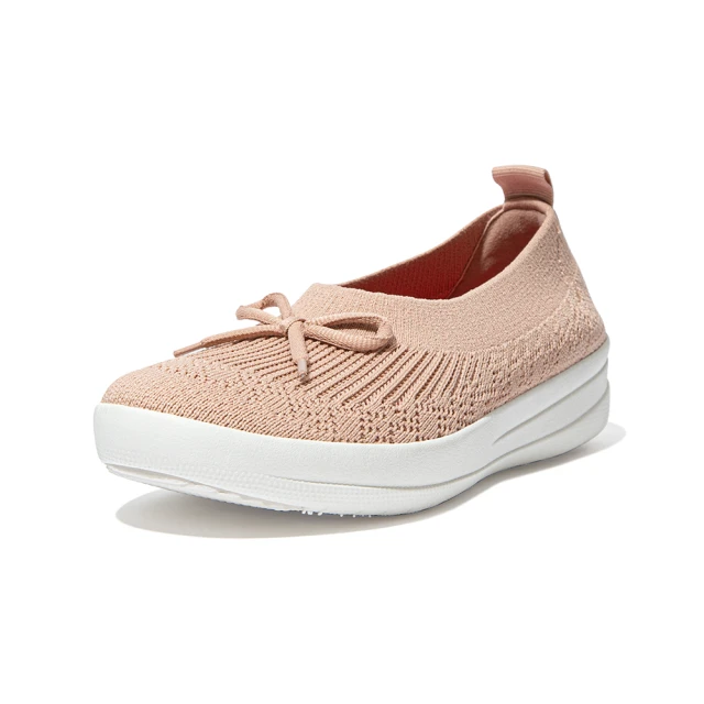 【FitFlop】UBERKNIT SLIP-ON BALLERINA WITH BOW 易穿脫舒適娃娃鞋-女(珊瑚粉) 歷史價格詳細信息