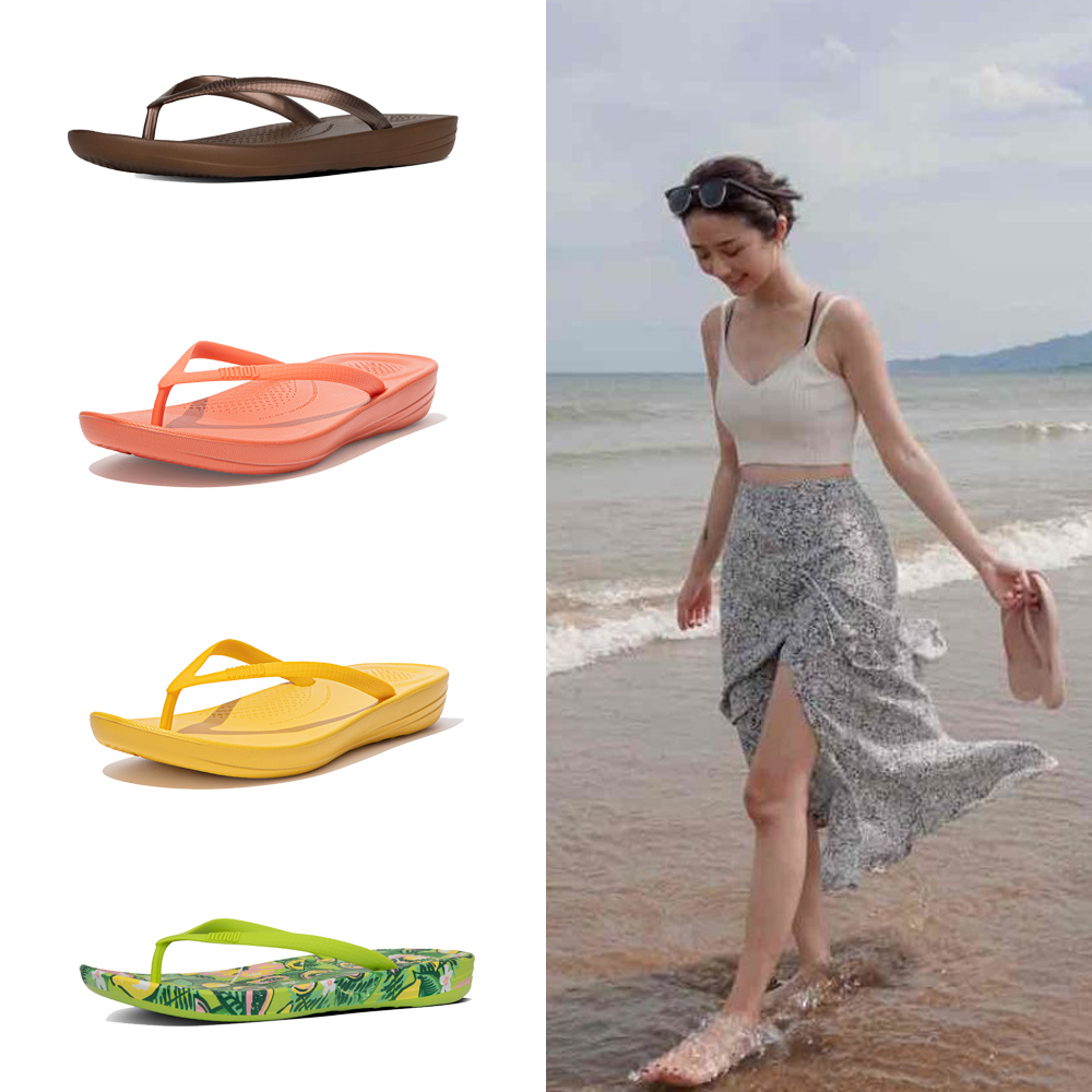 【FitFlop】IQUSHION水鑽輕量夾腳涼鞋(玫瑰珊瑚色) 歷史價格詳細信息