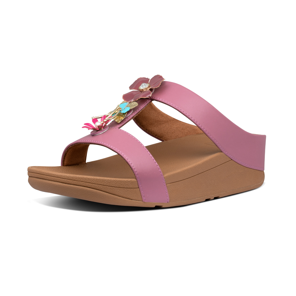 【FitFlop】H-BAR LASER-CUT LEATHER SLIDES簍空雷射雕刻設計H型涼鞋-女(淺褐色) 歷史價格詳細信息