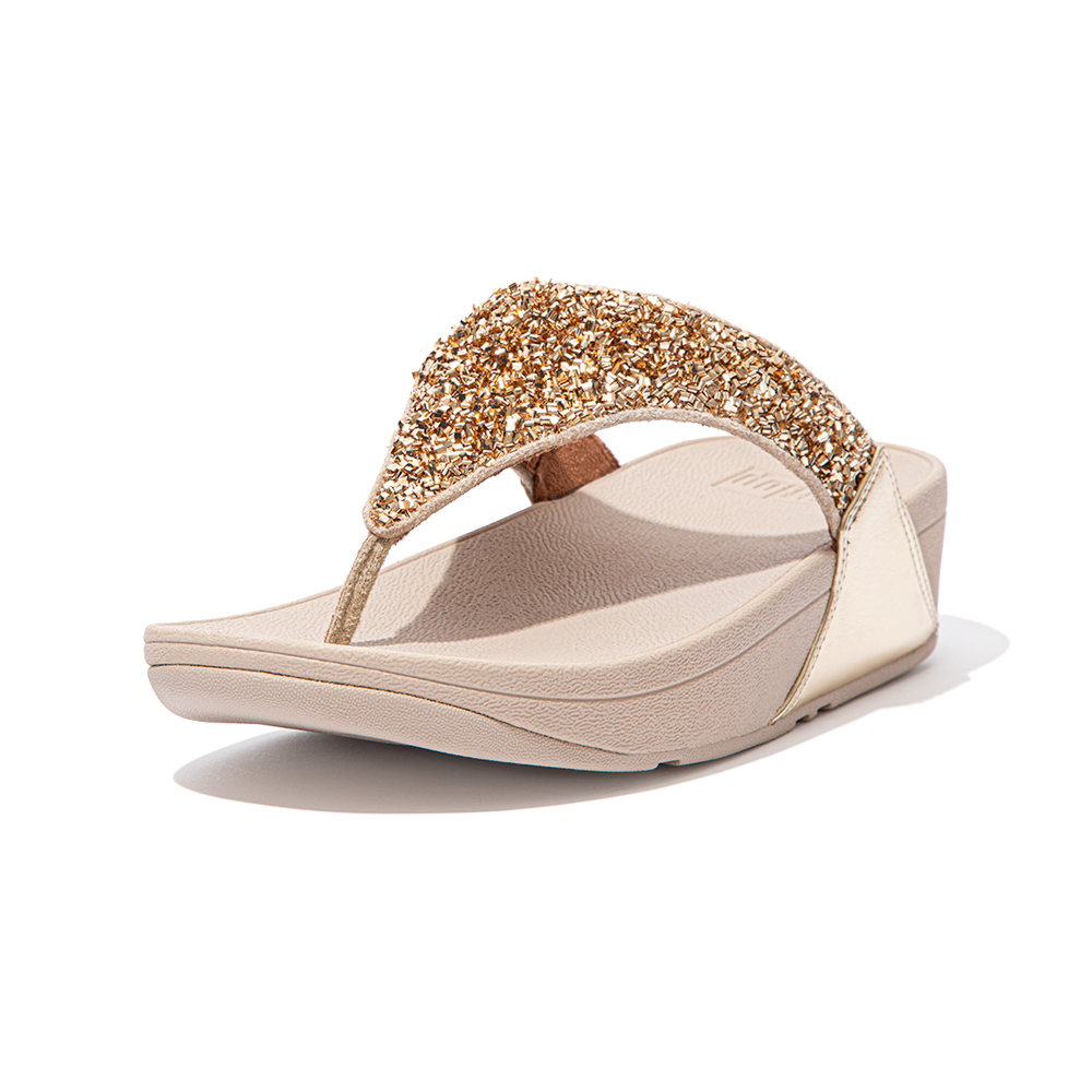 【FitFlop】LULU SHIMMERFOIL BACK-STRAP SANDALS 經典可調整式後帶涼鞋-女(金色) 歷史價格詳細信息