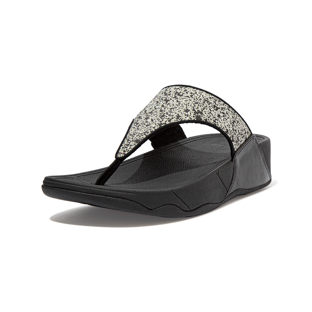 【FitFlop】LULU GLITTER ADJUSTABLE SLIDES 可調整式雙帶涼鞋-女(靓黑色) 歷史價格詳細信息