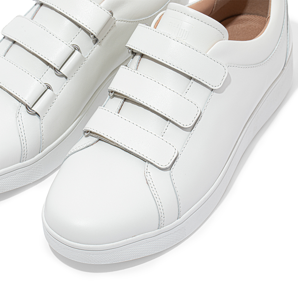 【FitFlop】RALLY QUICK STICK FASTENING LEATHER SNEAKERS 時尚魔鬼氈造型休閒鞋-女(午夜藍) 歷史價格詳細信息