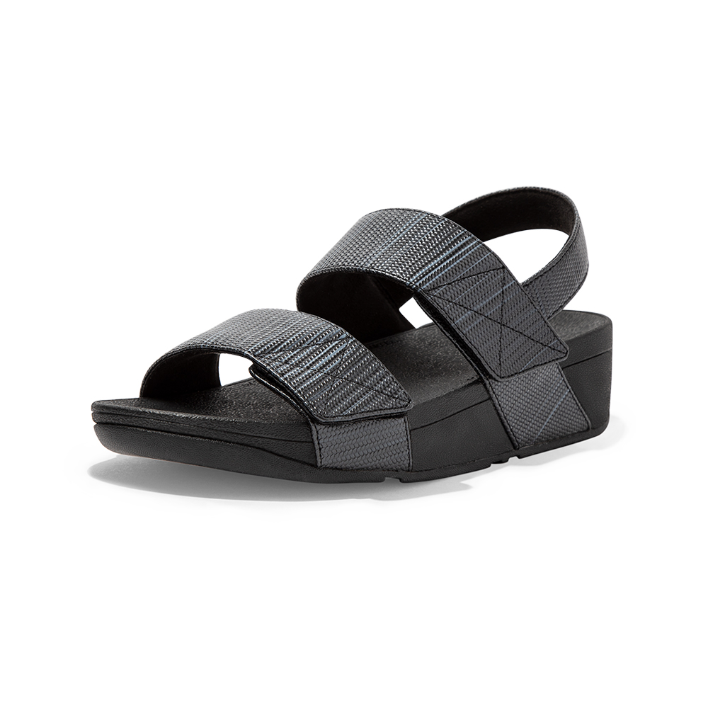 【FitFlop】MINA IRIDESCENT SLIDES金屬光澤寬帶涼鞋-女(靓黑色) 歷史價格詳細信息