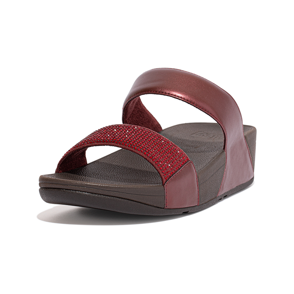 【FitFlop】LULU CRYSTAL-BUCKLE LEATHER CROSS SLIDES 環形閃亮金屬扣飾交叉涼鞋-女(奶油色) 歷史價格詳細信息