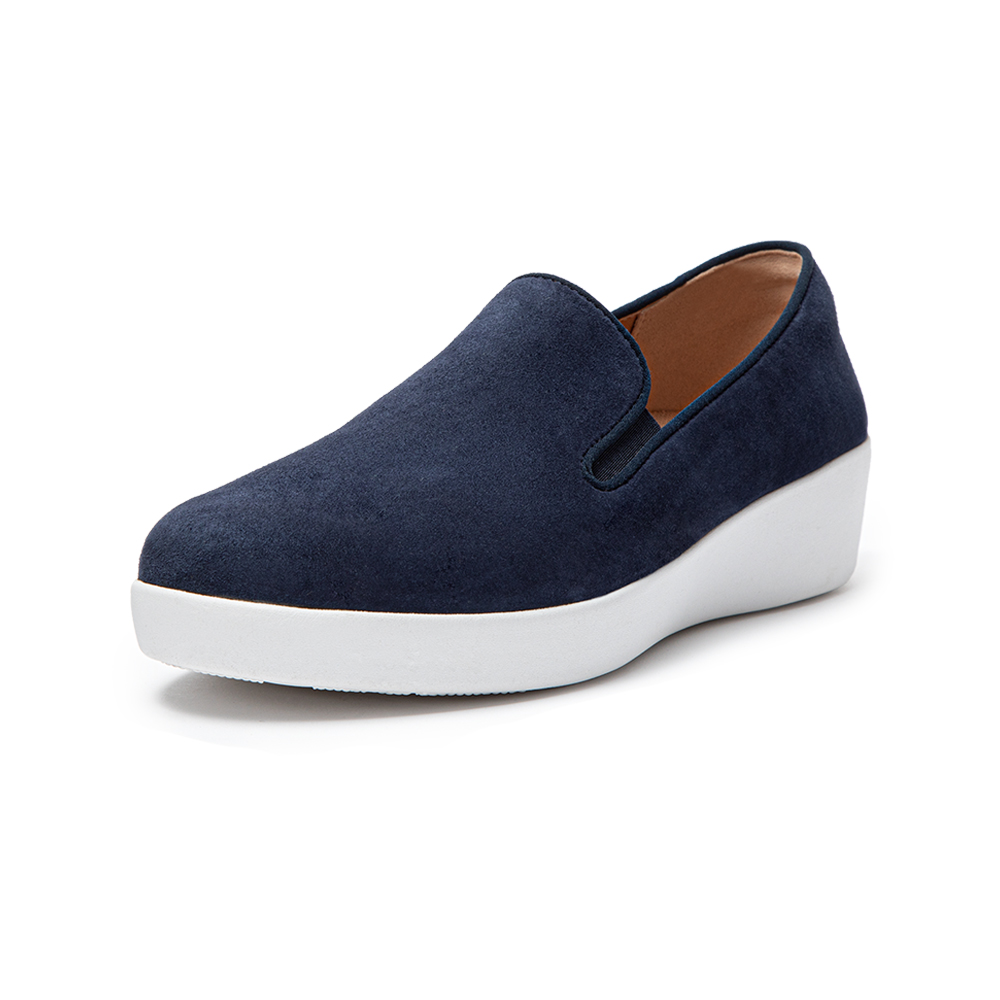 【FitFlop】SUPERSKATE PATENT CROC-PRINT LOAFERS 輕量休閒樂福鞋-女(米色) 歷史價格詳細信息