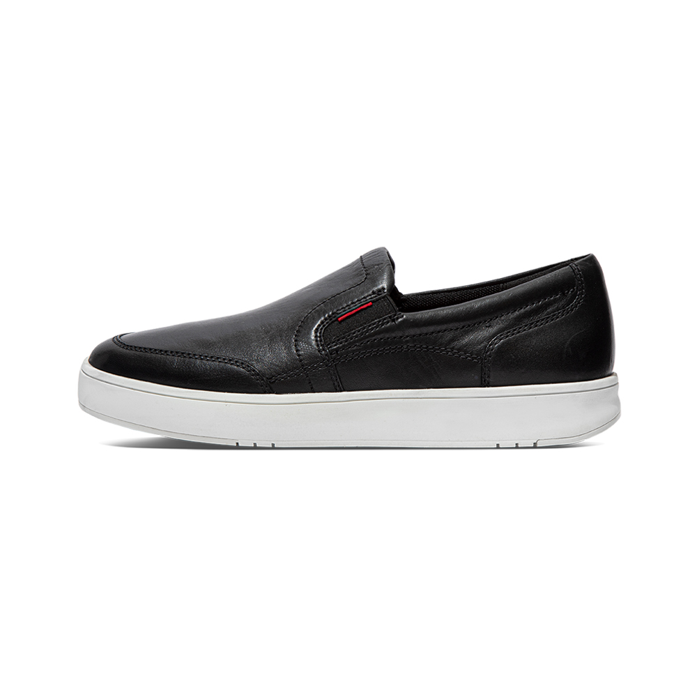 【FitFlop】RALLY LEATHER SLIP-ON TRAINERS 易穿脫時尚休閒鞋-女(靚黑色) 歷史價格詳細信息