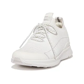 【FitFlop】VITAMIN FF e01 KNIT ELASTIC SPORTS SNEAKERS彈力帶撞色運動鞋-女(黑色) 歷史價格詳細信息