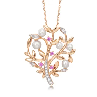 點睛品 La Pelle 18K玫瑰金愛滿屋珍珠鑽石項鍊 歷史價格詳細信息